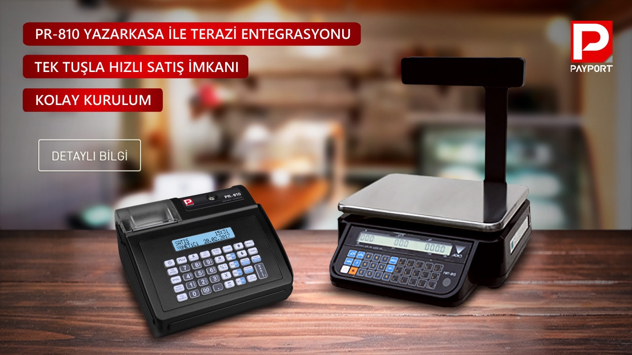 PR-810 yazarkasa ve terazi entegrasyonu ile tek tuşla satış imkanı